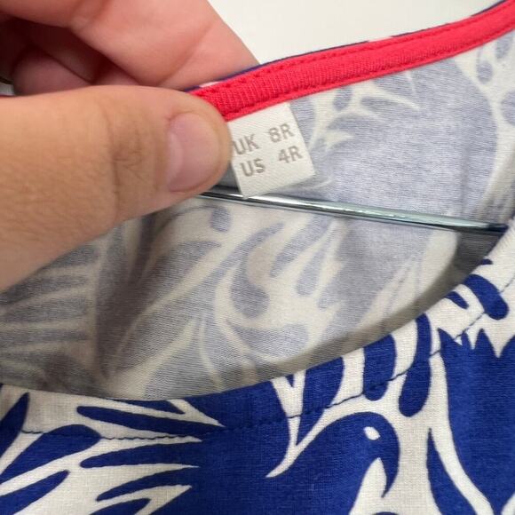 NEW BODEN Lucie Jersey Tunic Size 4 Blue Bird Print - Picture 6 of 11